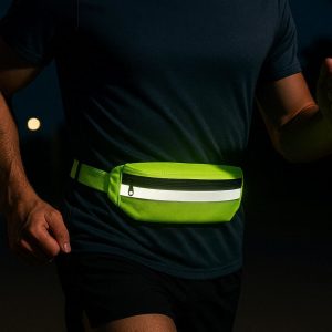 Reflective Safety Running Belt Bag Night