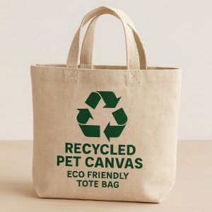 Recycled PET Canvas Eco Friendly Tote Bag
