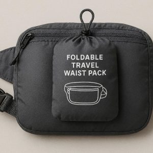 Foldable Travel Waist Pack Ultra Compact